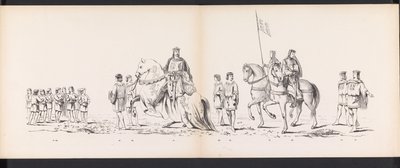 Maskerade der Leidener Studenten, 1865 (Platte 7) von Jan Daniël Cornelis Carel Willem baron de Constant Rebecque