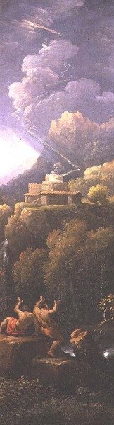 Sturm in einer klassischen Landschaft von Jan Frans van Bloemen