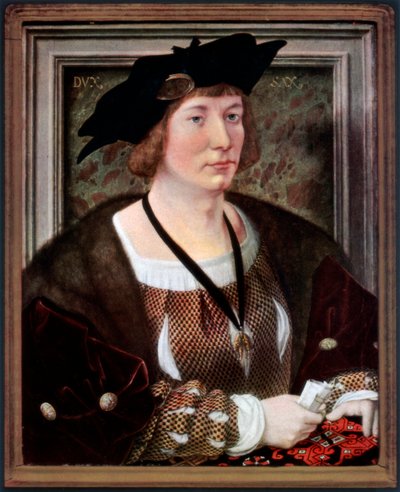 Porträt von Hendrik III, Graf von Nassau-Breda, um 1516-1517, 1927 von Jan Gossaert