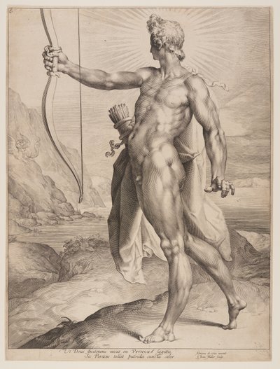 Apollo tötet den Python von Jan Harmensz. Muller
