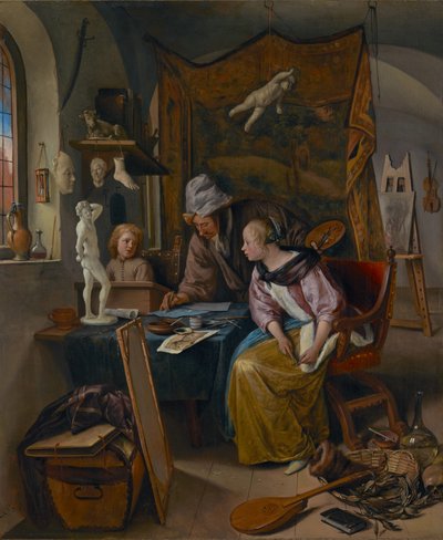 Die Zeichenstunde von Jan Havicksz. Steen