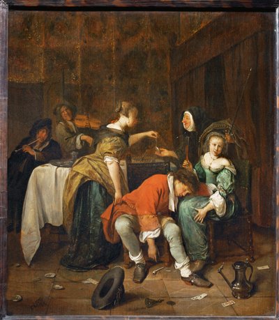 Schlechte Gesellschaft von Jan Havicksz. Steen