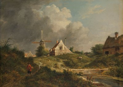 Ansicht des verfallenen Damms in Amsterdam von Jan Hulswit