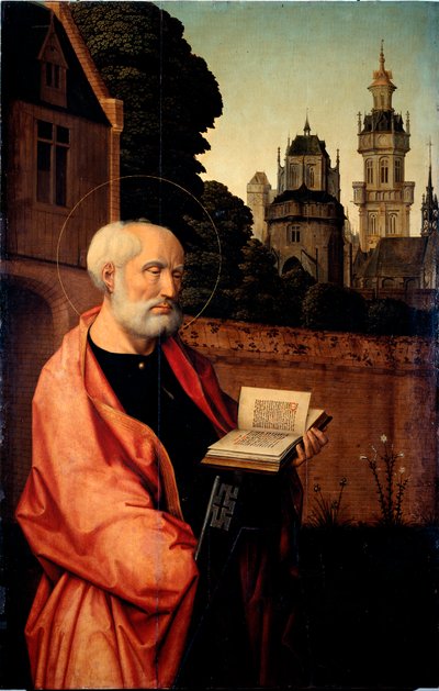 Heiliger Petrus (Detail) von Jan II Provost