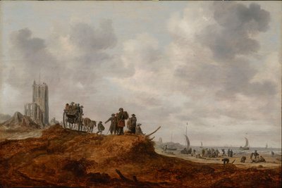 Die alte Kirche in Egmond aan Zee von Jan Josephsz van Goyen
