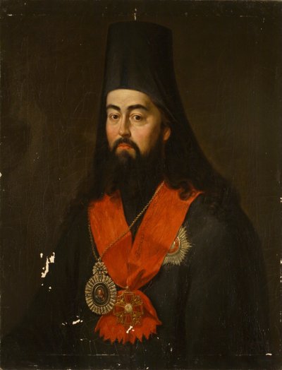 Porträt von Erzbischof Pavel Ponomarev von Rostov und Jaroslawl von Jan Ksawery Kaniewski