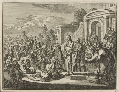 Christus heilt die Kranken von Jan Luyken