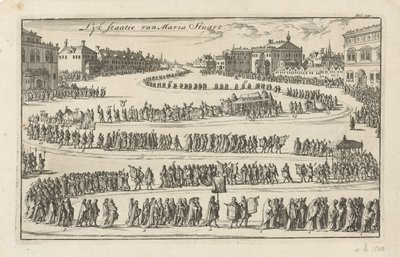 Leichenzug von Königin Maria II. Stuart, 1695 von Jan Luyken