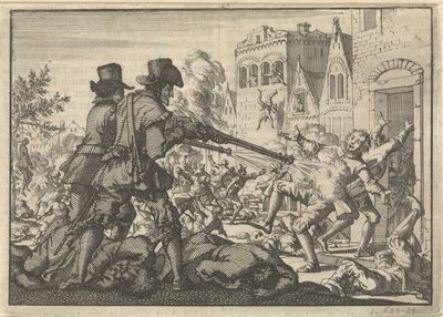 Mord an Reformierten in Tirano, 1620 von Jan Luyken