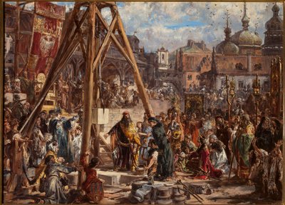 Wiedereroberung von Rus. Reichtum und Bildung. R.P. 1366 von Jan Matejko