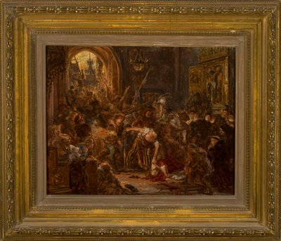 Der Tod Tęczyńskis in der Franziskanerkirche von Jan Matejko