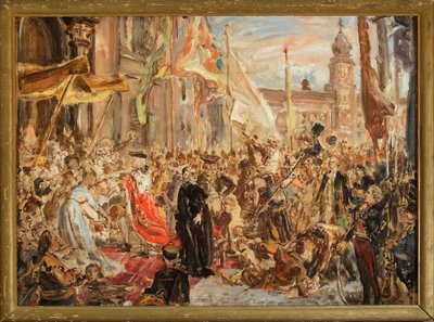 Skizze zum Gemälde „Die Verfassung vom 3. Mai“ von Jan Matejko