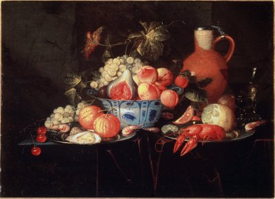 Stillleben mit Früchten und Flusskrebsen von Jan Pauwel II the Younger Gillemans