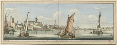 Ansicht von Nijmegen aus dem Osten von Jan Ruyter