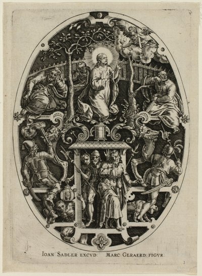 Agonie im Garten, aus Passion Christi von Jan Sadeler I