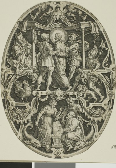 Verhaftung Christi, aus Passion Christi von Jan Sadeler I