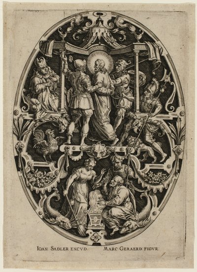 Verhaftung Christi, aus Passion Christi von Jan Sadeler I