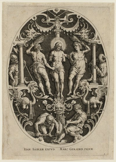 Geißelung, aus der Passion Christi von Jan Sadeler I