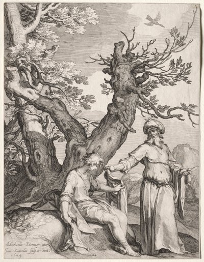 Ahija und Jerobeam von Jan Saenredam