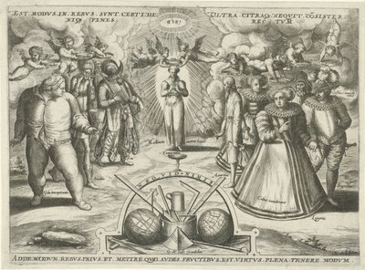 Mäßigkeit mit personifizierten Sünden von Jan Snellinck (I) (attributed to)