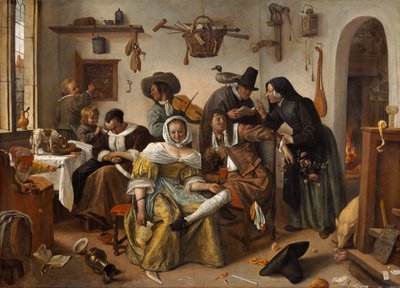 Hütet euch vor Luxus ("In Weelde Siet Toe") von Jan Steen