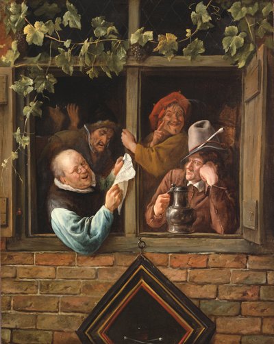 Rhetoriker am Fenster von Jan Steen