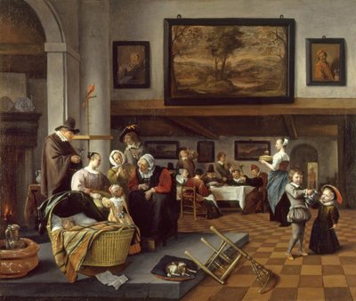 „Wie die Alten singen, so pfeifen die Jungen“ von Jan Steen