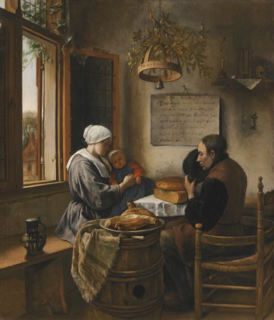 Das Gebet vor dem Essen von Jan Steen