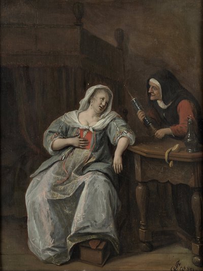 Die kranke Frau von Jan Steen