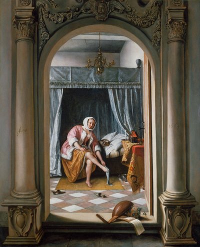 Frau bei ihrer Toilette von Jan Steen