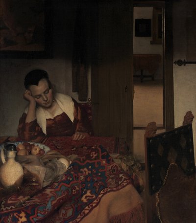 Eine schlafende Magd von Johannes Vermeer