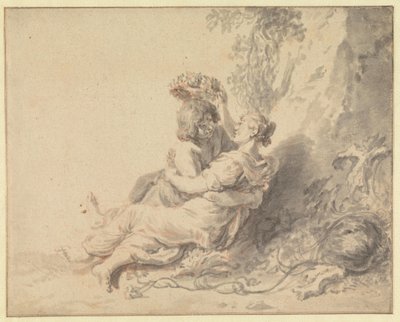 Ein spielendes Hirtenpaar von Jan de Bray