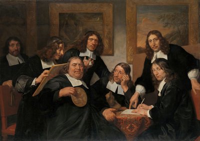 Die Gouverneure der Gilde von St. Lukas, Haarlem, 1675 von Jan de Bray