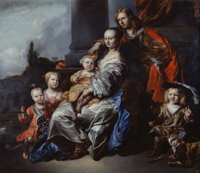 Porträt einer niederländischen Familie von Jan or Joan van Noordt