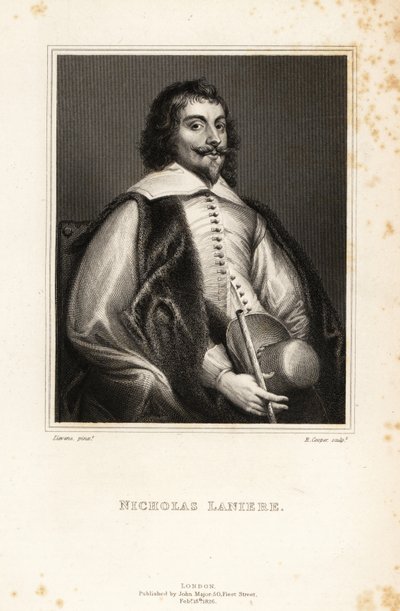 Porträt von Nicholas Laniere, englischer Komponist, Master of the King