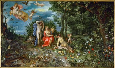 Ceres und die vier Elemente von Jan the Elder Brueghel