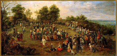 Volkstanz vor den Erzherzögen von Jan the Elder Brueghel
