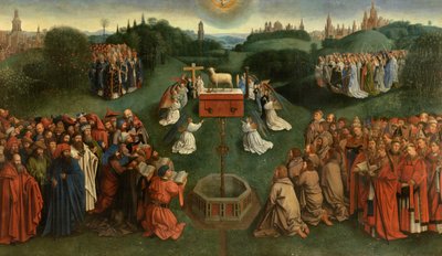 Die Anbetung des Lammes von Jan van (after) Eyck