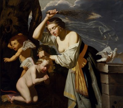 Venus züchtigt Amor, 1628 von Jan van Bijlert or Bylert
