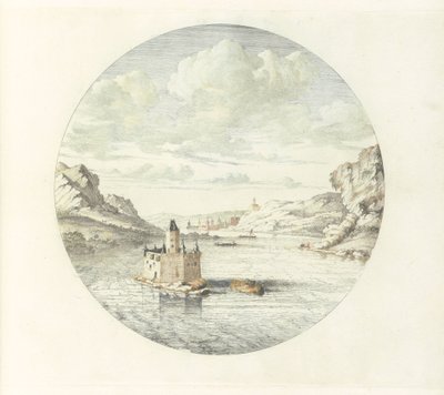 Ansicht der Burg Pfalzgrafenstein bei Kaub von Jan van Call (I)