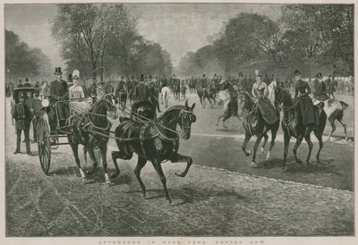 Nachmittag im Hyde Park, London: Rotten Row von Jan van Chelminski