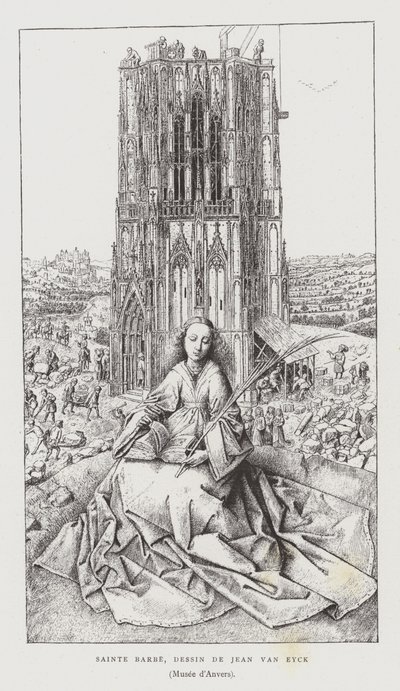 Heilige Barbara, 1437 von Jan van Eyck