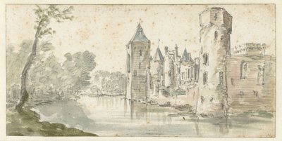 Ansicht von Schloss Egmond von Jan van Goyen (possibly)