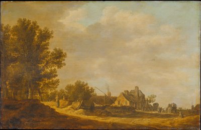 Landschaft mit Taverne von Jan van Goyen