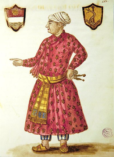 Antonio Manunzio in der Mogulregion von Jan van Grevenbroeck