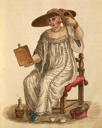 Dame beim Schminken von Jan van Grevenbroeck