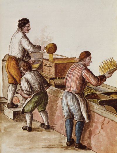 Venezianische Wachsraffinerie von Jan van Grevenbroeck