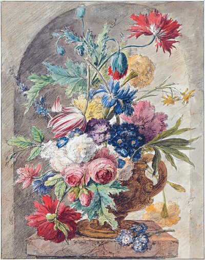 Blumenstillleben, um 1734 von Jan van Huysum