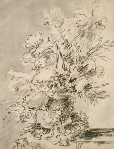 Blumen in einer Urne von Jan van Huysum