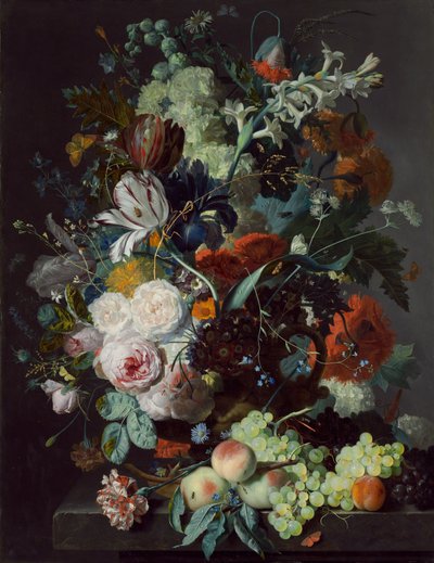 Stillleben mit Blumen und Früchten, ca. 1715 von Jan van Huysum